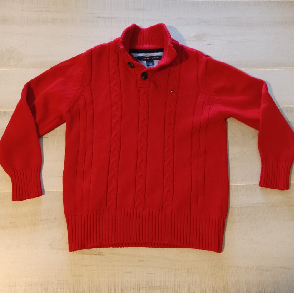 Tommy Hilfiger Boys Red Sweater